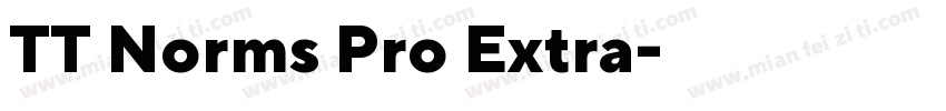 TT Norms Pro Extra字体转换
